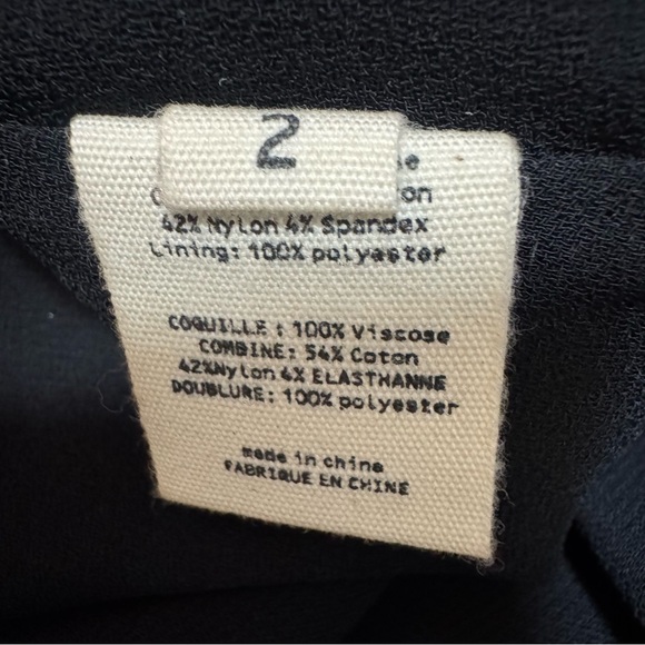 NWT L’agence Black Maxi Dress Front Slit Size 2 - Picture 8 of 9